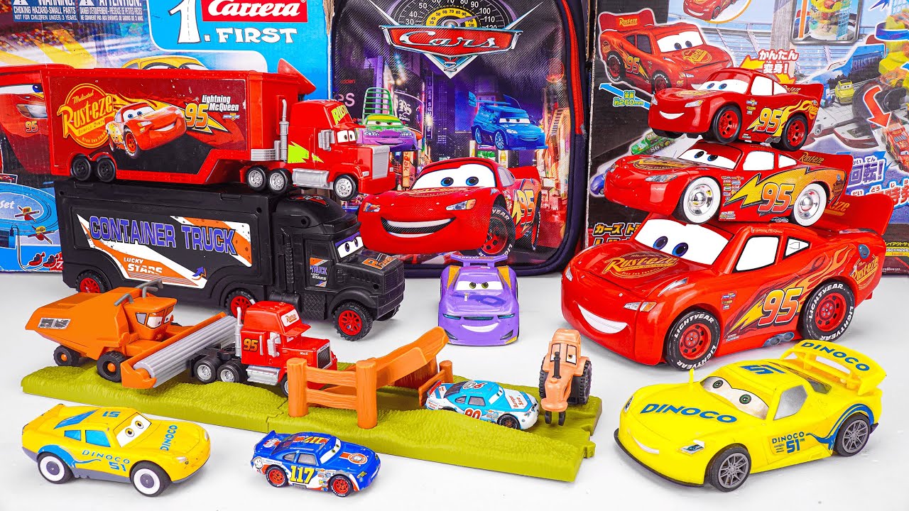 Disney Pixar Cars Unboxing Review | Lightning McQueen | Mattel Disney Pixar Cars Glow Racers Playset