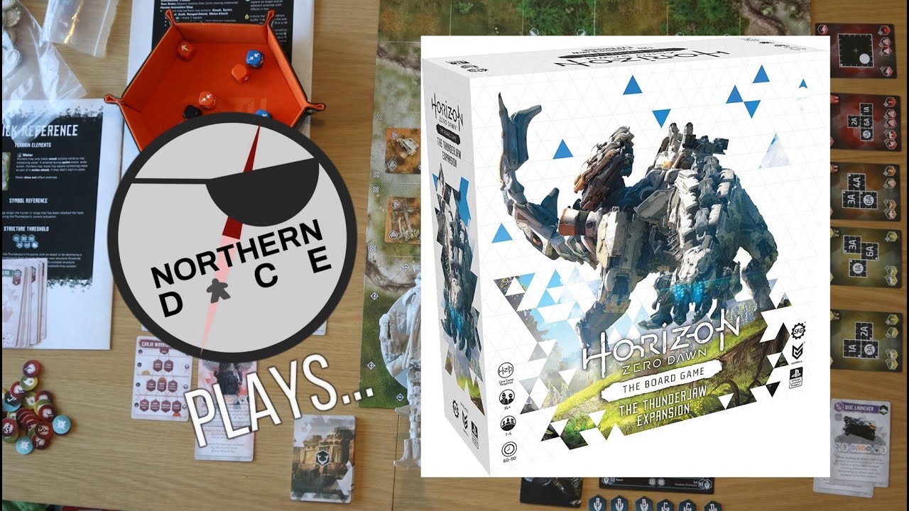 Horizon Zero Dawn: The Board Game Thunderjaw Expansion Playthrough - Cue The Boss Music!