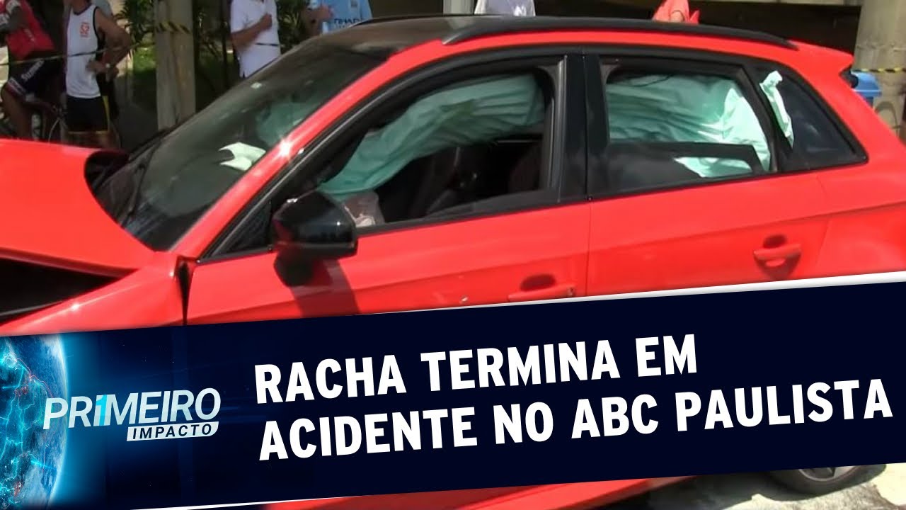 Racha entre automóveis termina em acidente no ABC Paulista | Primeiro Impacto (17/02/20)