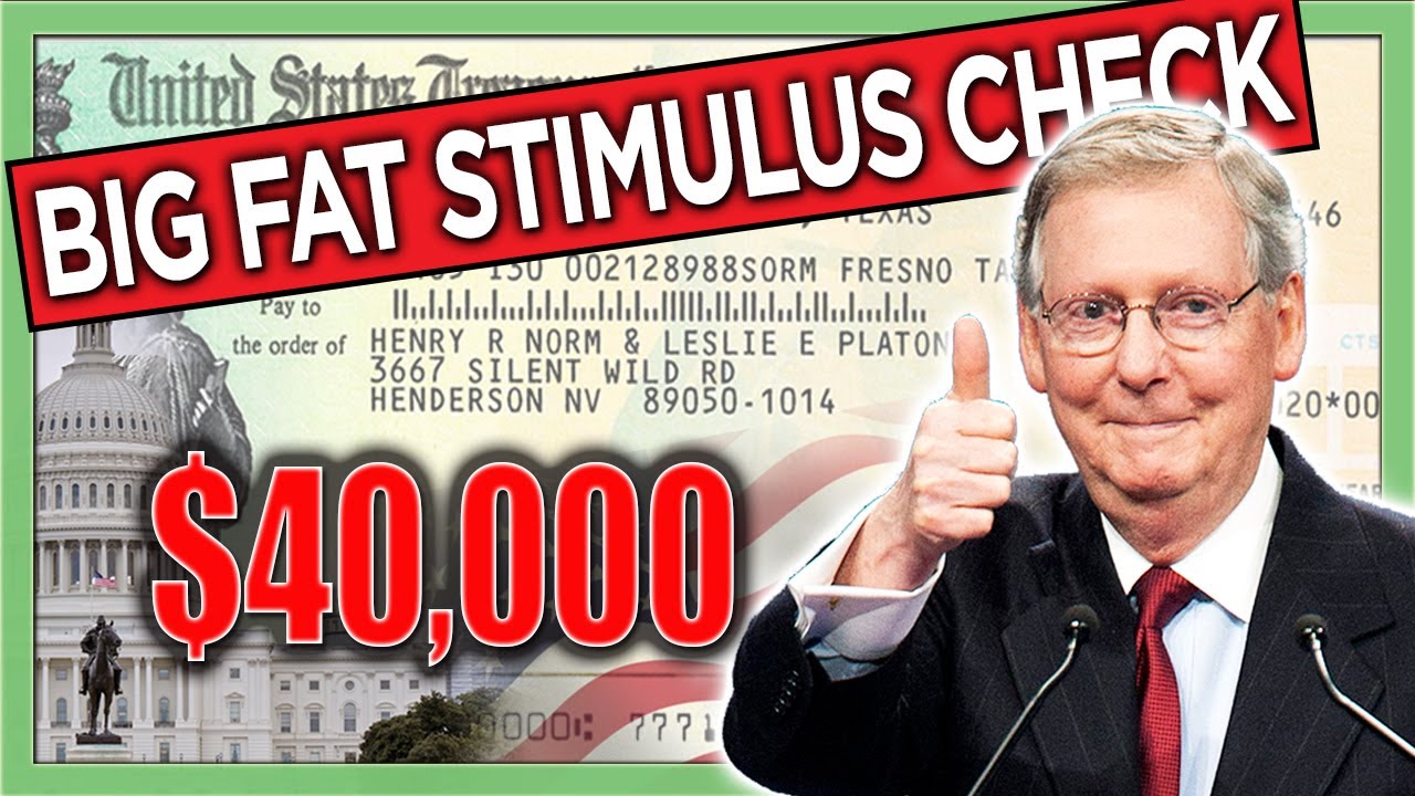 SECOND STIMULUS CHECK UPDATE: Mitch McConnell Agrees to another Big Fat Stimulus Check