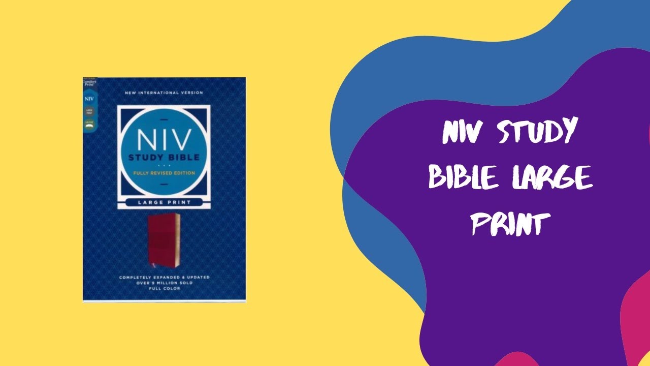 NIV Study Bible Large Print