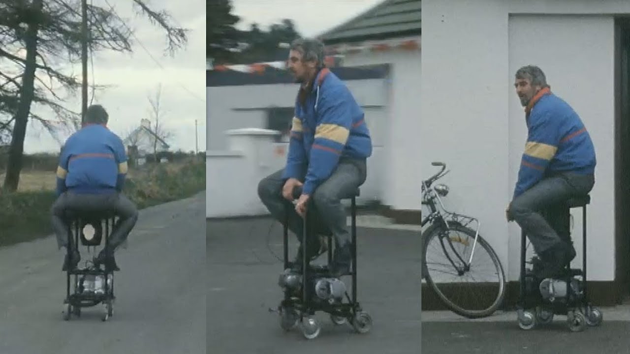 Motorised Bar Stool, Walsh Island, Co. Offaly, Ireland 1988
