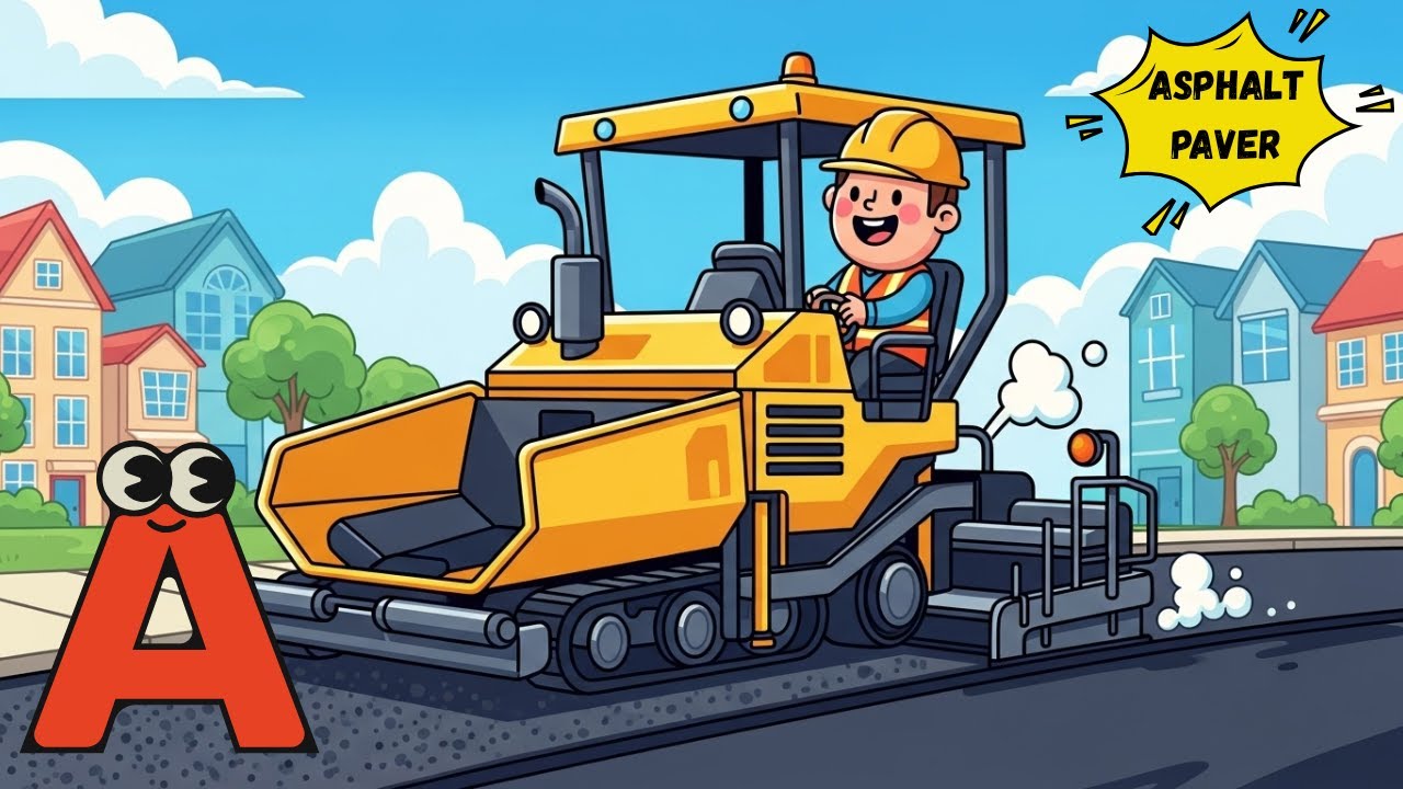ABC Construction Vehicles Song🚧🚜🏗️ | Learn Diggers, Trucks & Tools for Kids! | Energypac Kids TV