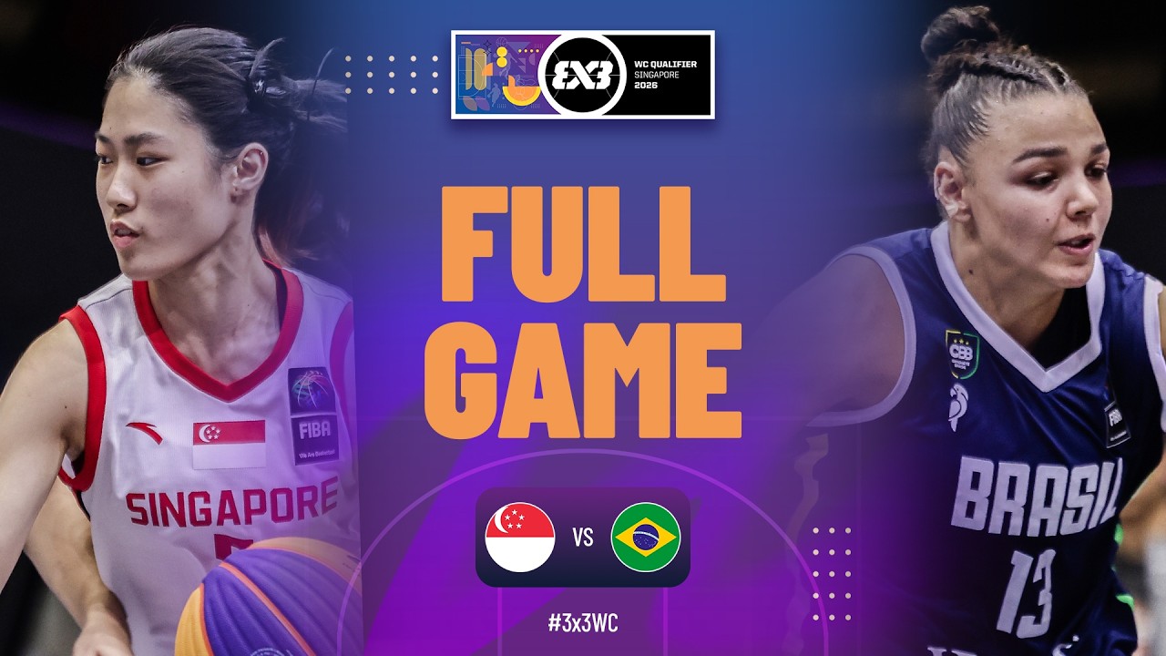 Singapore 🇸🇬 vs Brazil 🇧🇷 | Women Full Game | FIBA World Cup Qualifier 2026 | #3x3Basketball