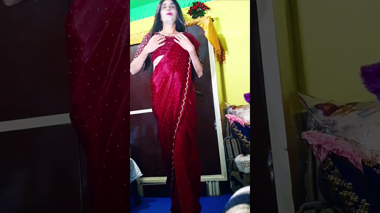 Silky in Saree Dance #maletofemaletransition #maletofemaletransformation 