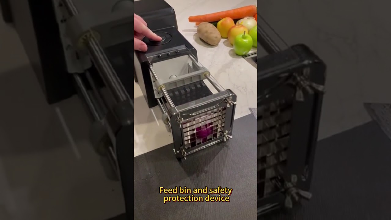 Stainless steel vegetable cutter is an efficient assistant in modern kitchen🍴 #machine