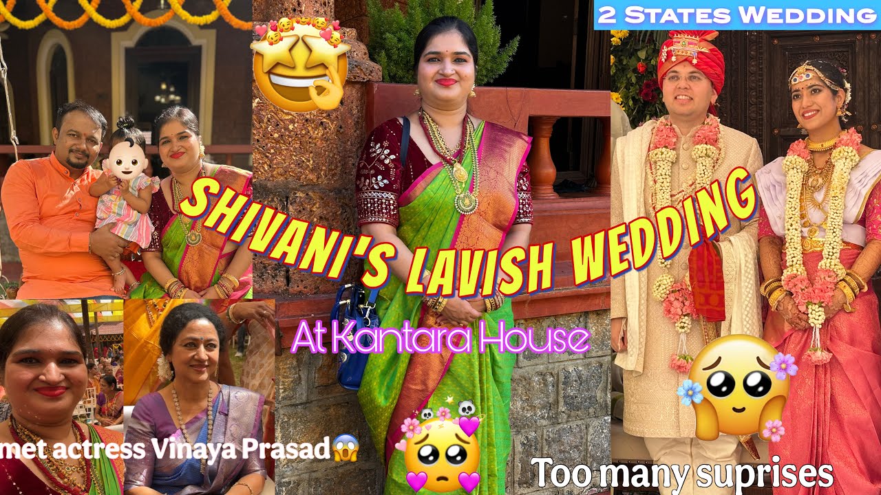 I met Kannada ACTRESS Vinaya Prasad at Shivani’s lavish Beach side wedding😍KANTARA RESORT wedding🎊