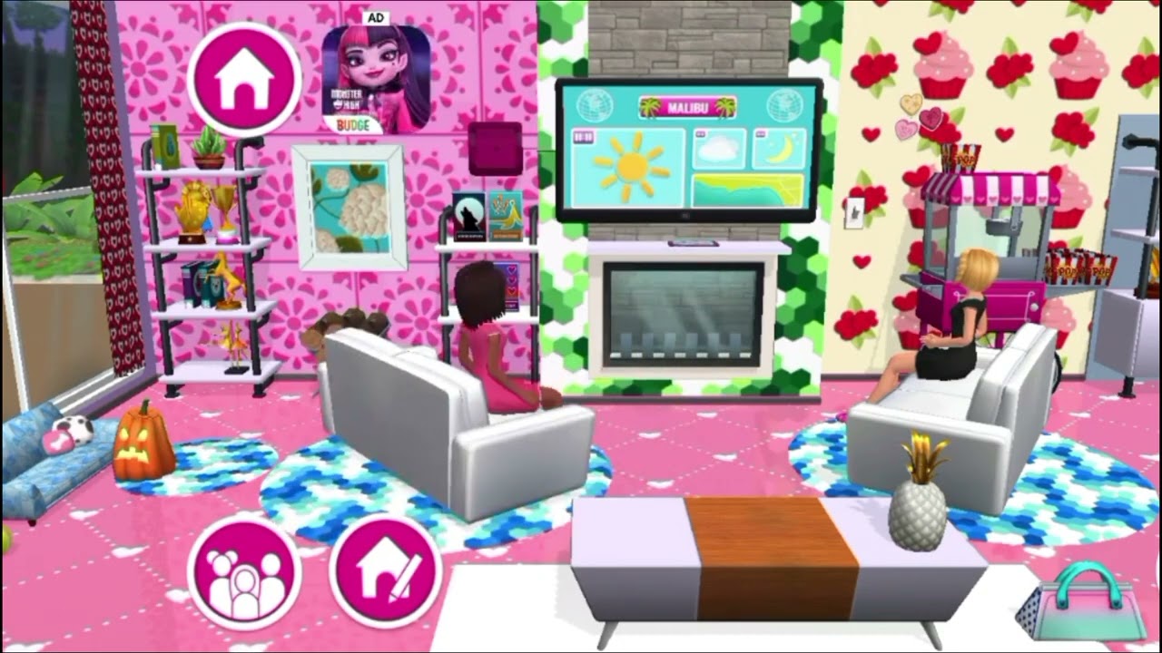 Barbie dream house adventure game new part by @wmbarbiesworld 