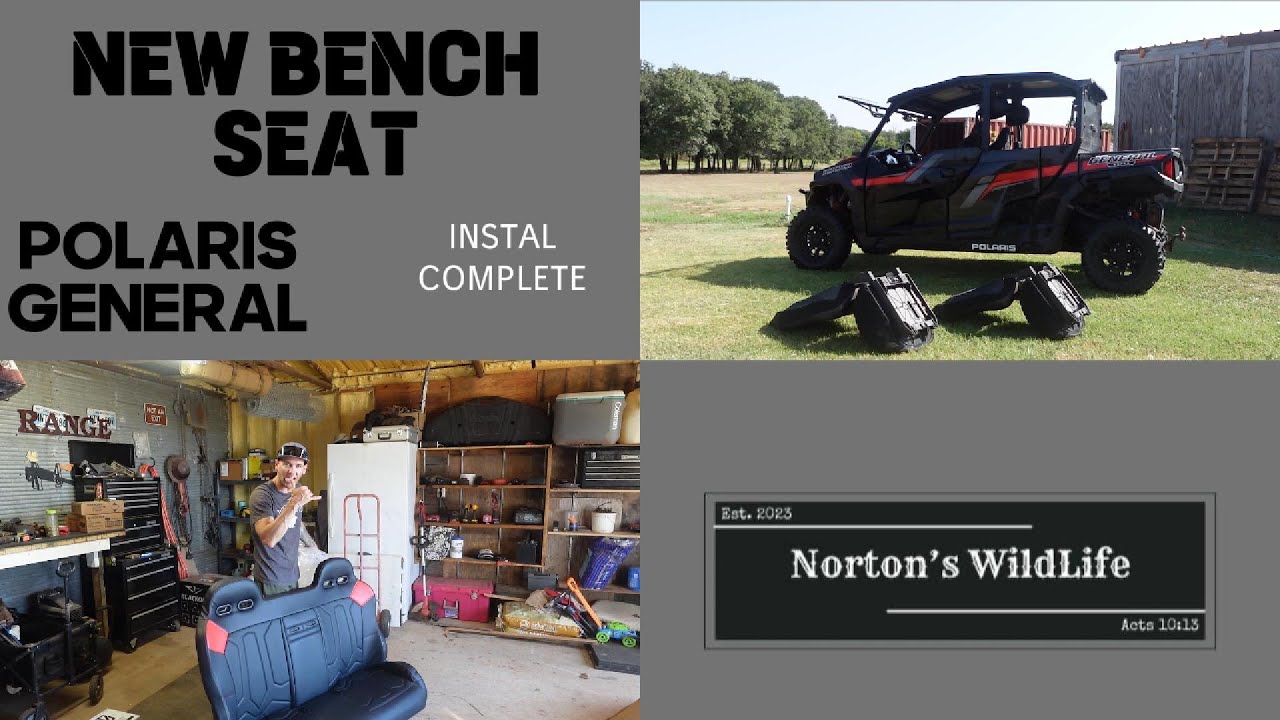 Polaris General Bench Seat!! We finally got one.  Kind of a how to video but... not really