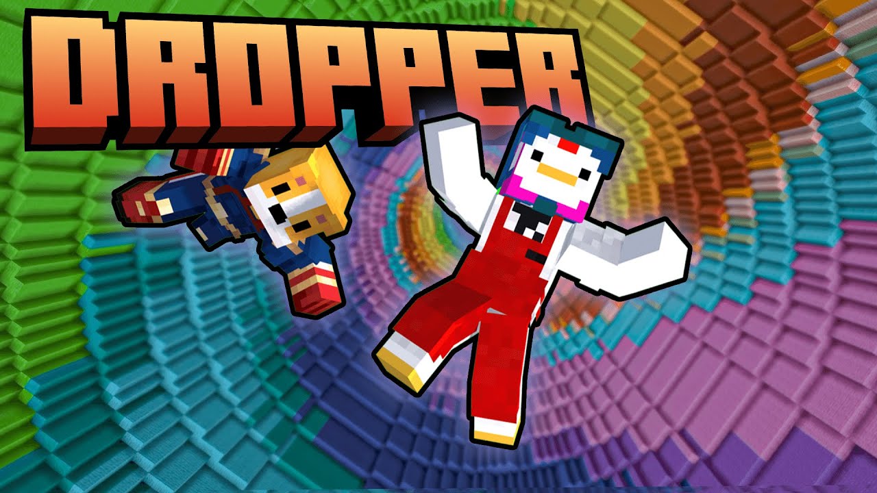 We Tried the Hardest Minecraft Dropper Map!