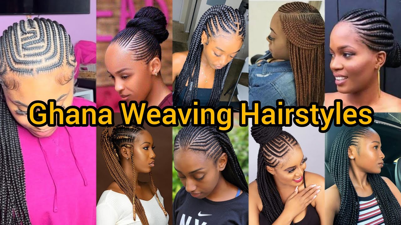 See how beautiful long braids can be on black women | Ghana Weaving Hairstyles for ladies