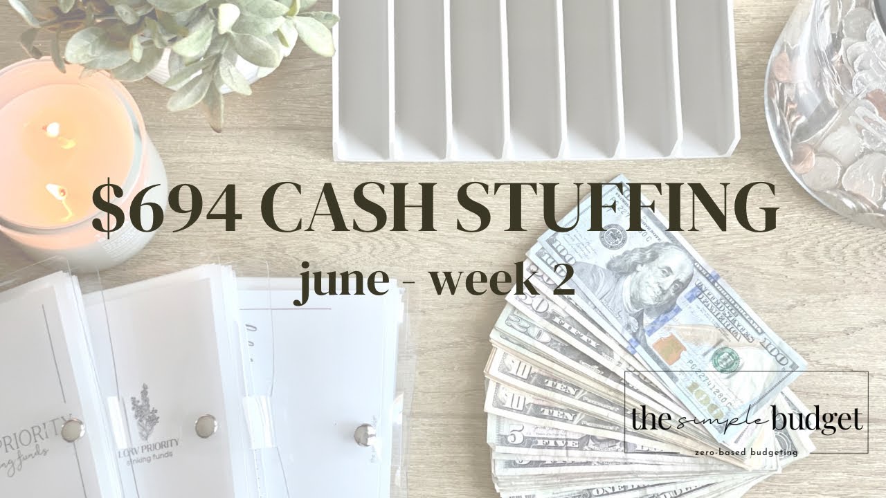 cash envelope stuffing | $694 | zero based budgeting