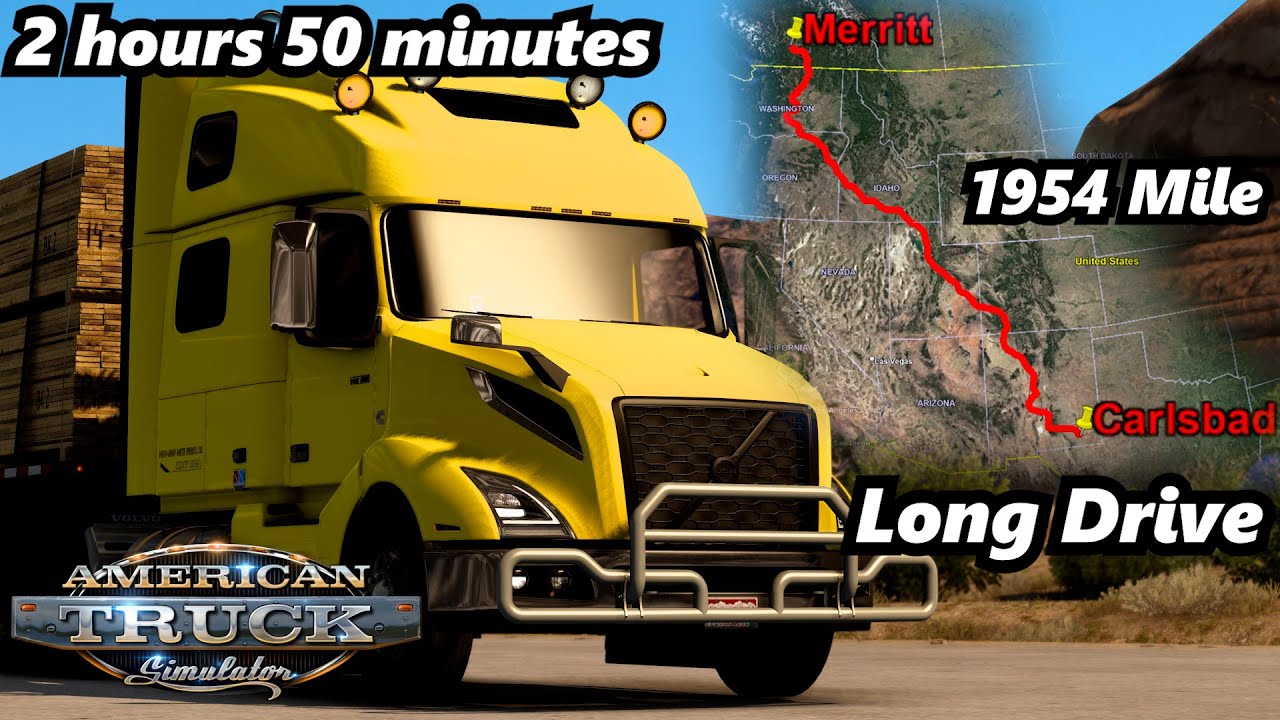 American Truck Simulator, самая длинная доставка | Volvo VNL 860 (ProMods) #americantrucksimulator