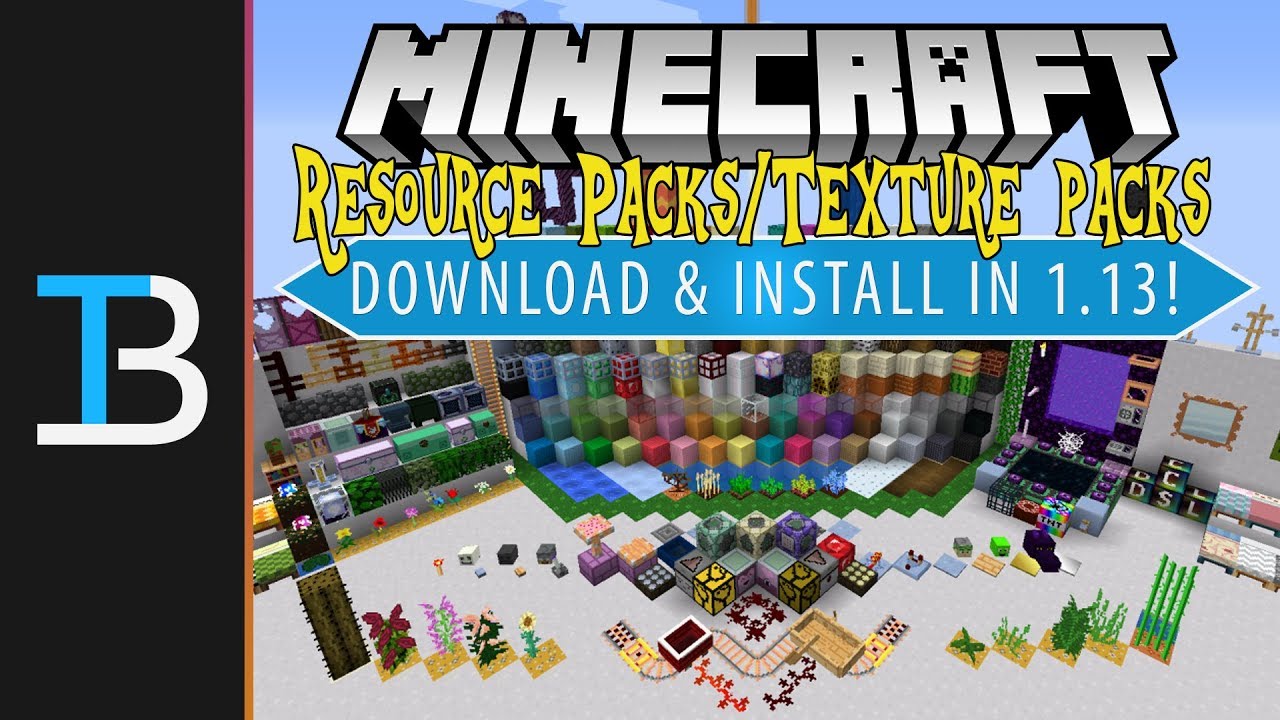 How To Download & Install Resource Packs/Texture Packs in Minecraft 1.13