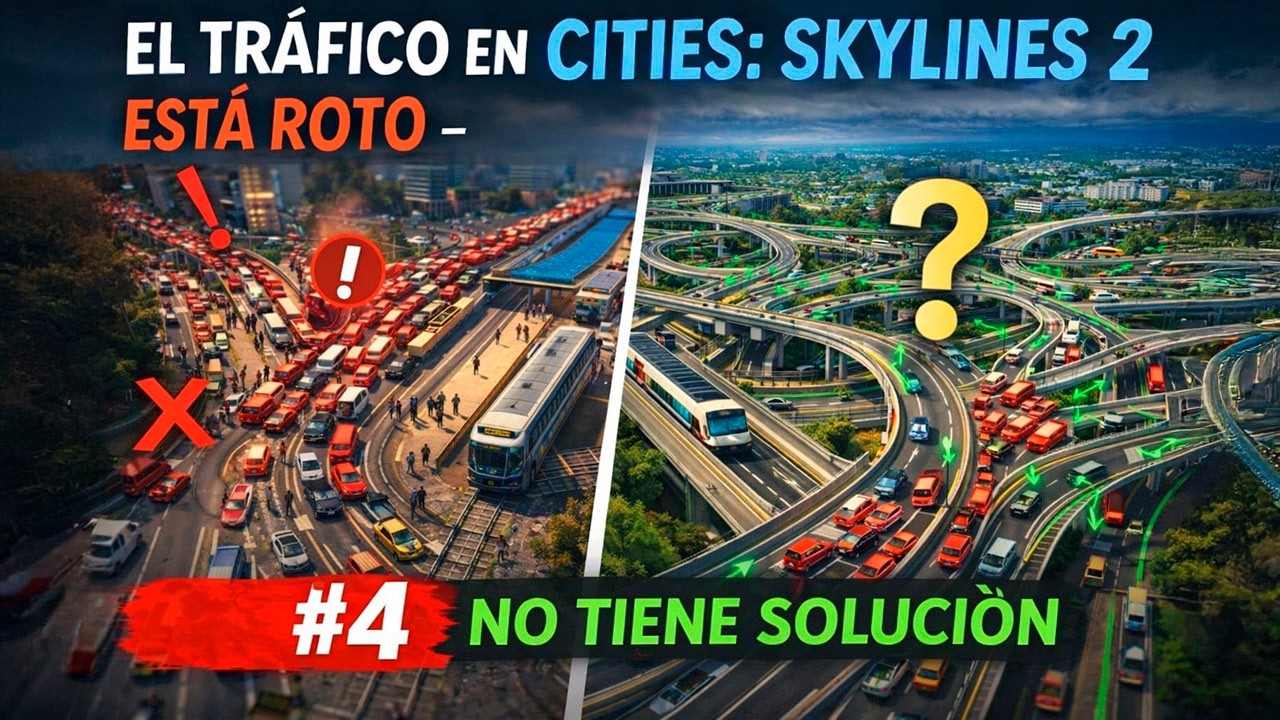 El tráfico de Cities Skylines 2 está roto… Y no tiene solución - Ep 4 | Mal diseño, peor resultado