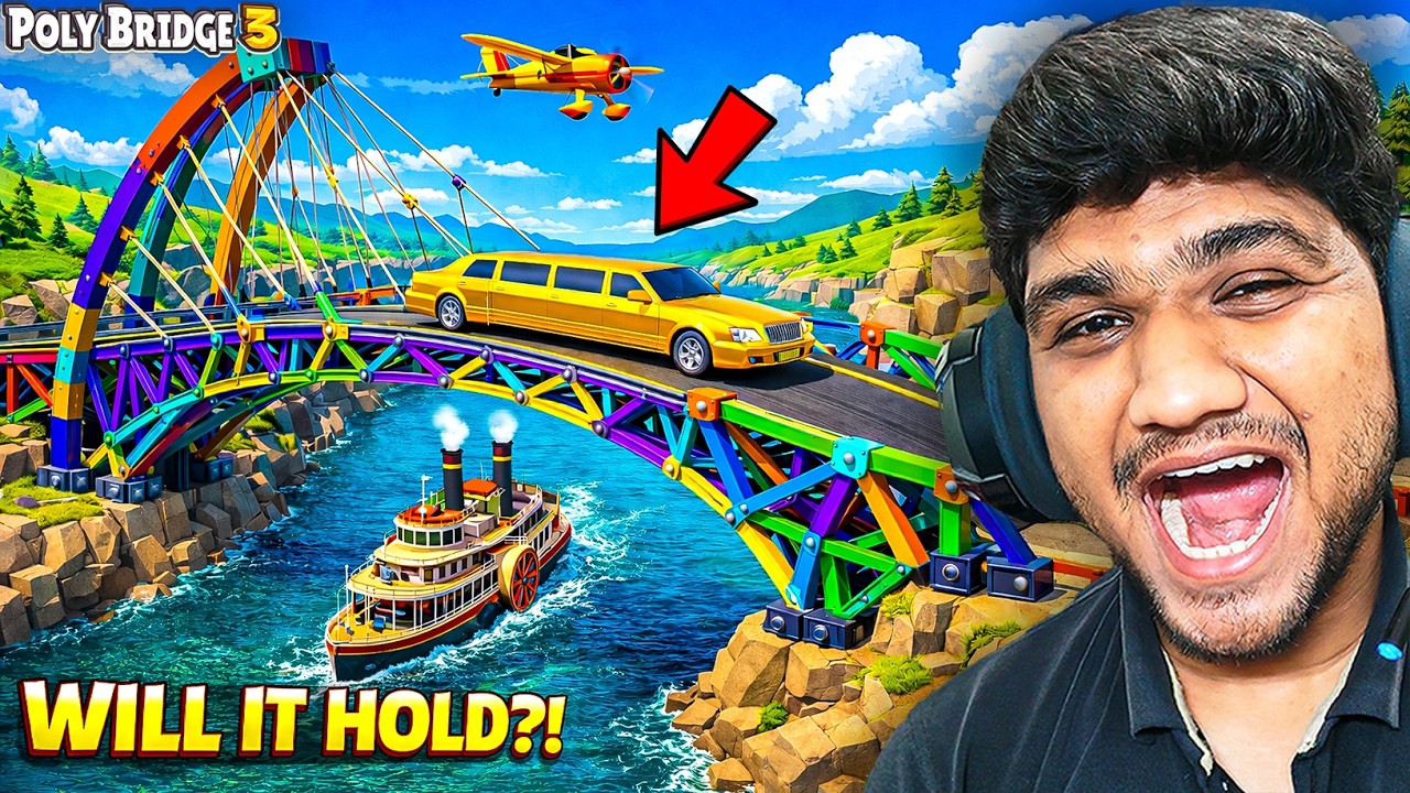 I Built the CRAZIEST Bridge Ever!🌉🚗