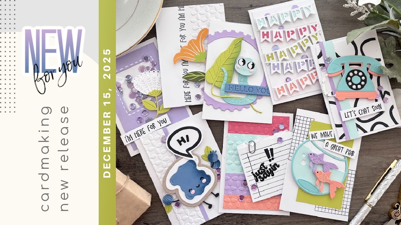Spellbinders 2025 Crafty Advent Calendar | 8 EASY & CUTE Note Card Ideas | Days 8-15 DIY Tutorial