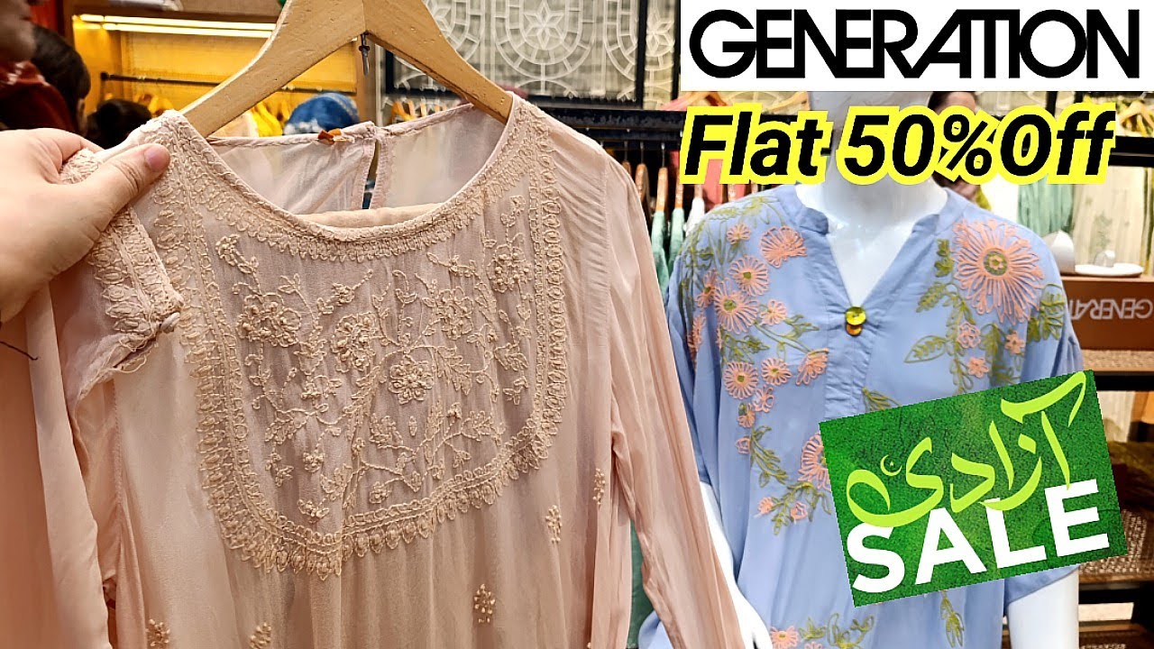 Generation Azadi Sale 2025♥️Generation Flat 50% Off Sale on Entire Stock ♥️Generation