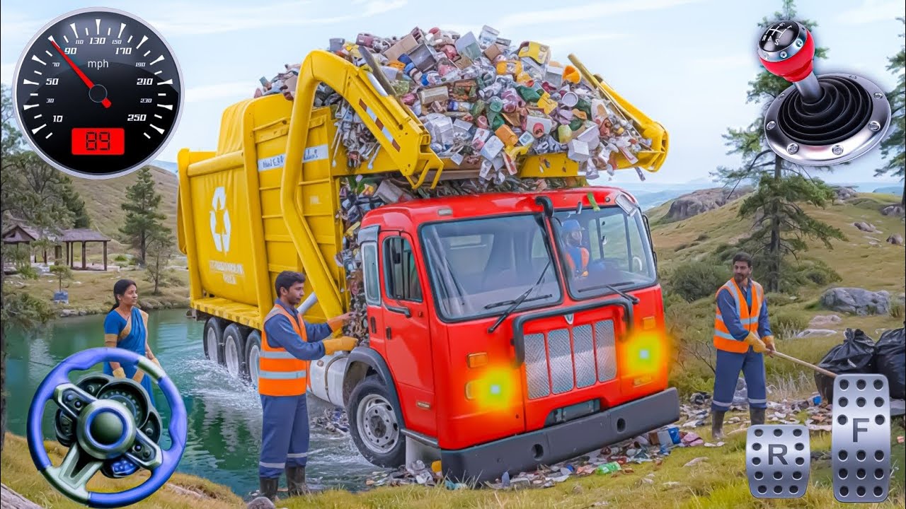 Real Garbage Truck Simulator - Extreme City Driving Challenge - Android Gameplay