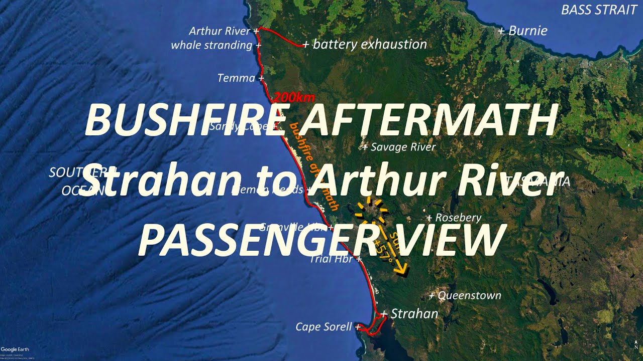 Wandering Foxbat 4K - FIRE AFTERMATH: Strahan-Sandy Cape-Arthur River