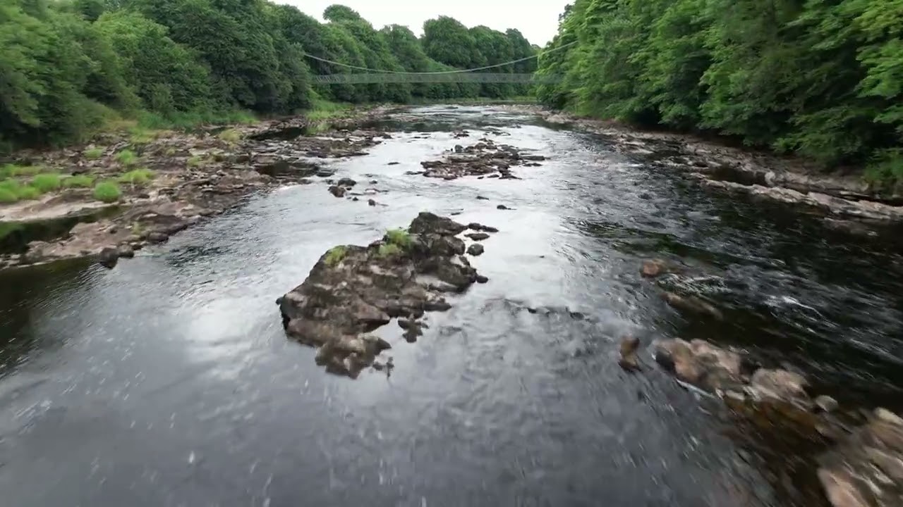 Sion Mills, Over the river mourne and Under the swinging bridge...July 2023  4k
