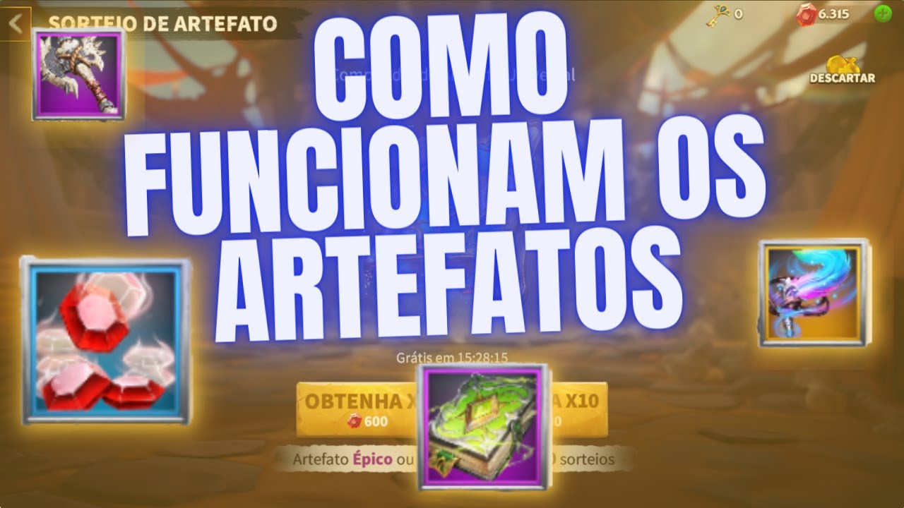 COMO FUNCIONAM OS ARTEFATOS NO CALL OF DRAGONS
