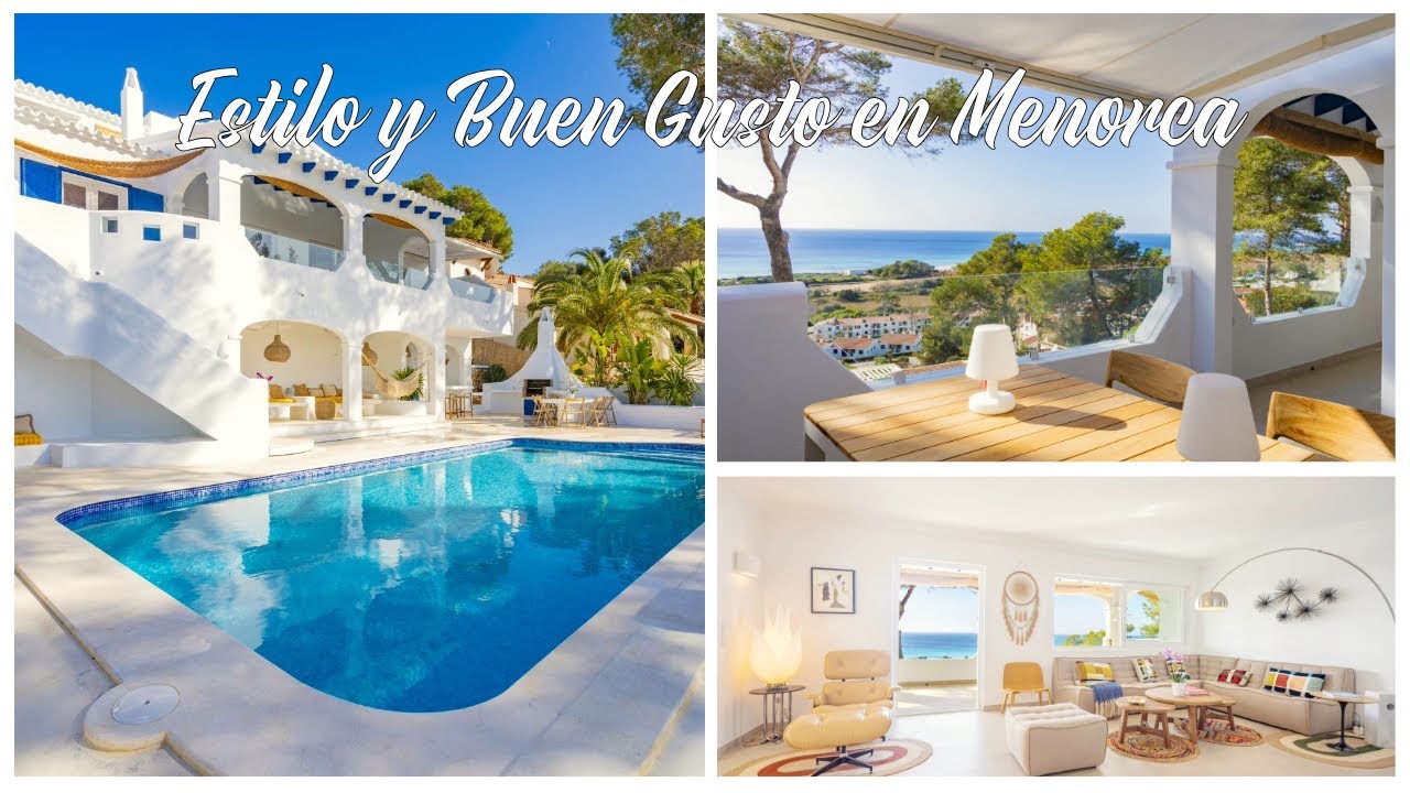 Única VILLA con VISTAS PANORÁMICAS AL MAR y licencia turística [MENORCA] Ref 92303