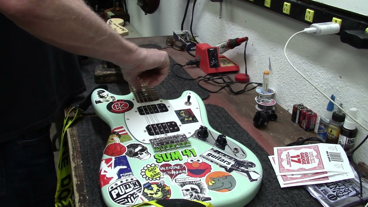 Squier Mustang Top Loader Setup