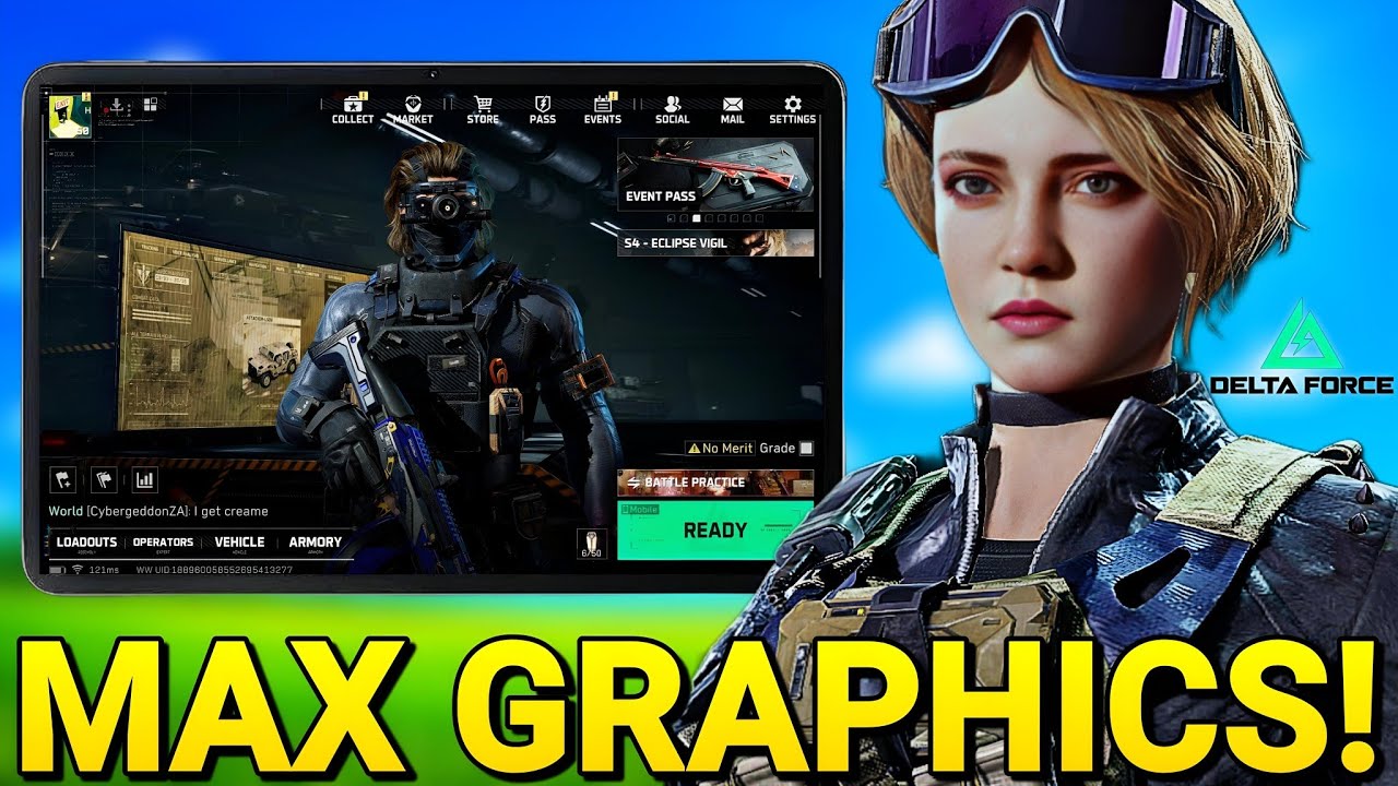 Delta Force Ultra Realistic Graphics Gameplay on Red Magic Nova Tablet