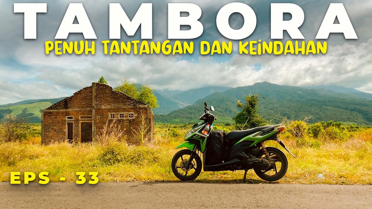 MIRIP DI AFRIKA‼️Terpana Dengan Keindahan Lereng Gunung Tambora - Touring Labuan Bajo Eps 33