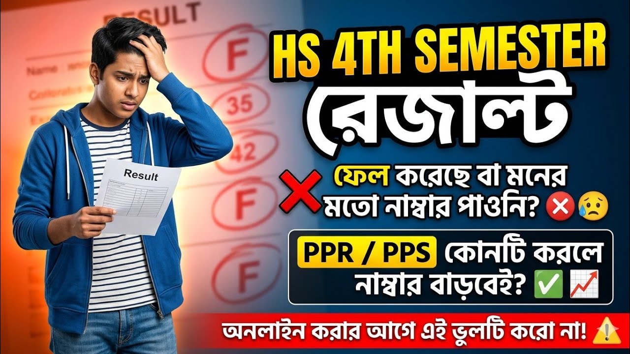 কিভাবে pass করবো | PPR PPS কি? কেমন করে করলে নাম্বার বাড়বেই| HS 4TH SEMESTER RESULT 2026| PPR PPS| 
