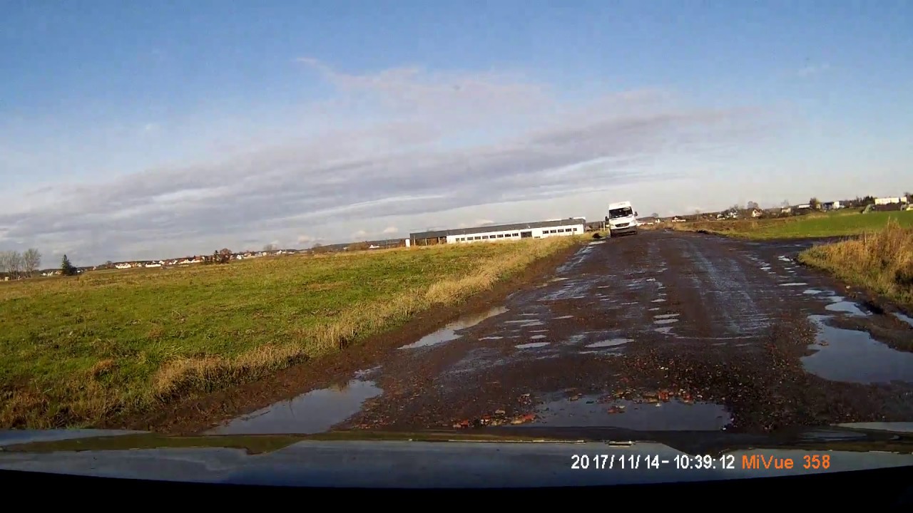Najgorsza droga gminna w Polsce (2017.11.14) Czaple, gmina Żukowo