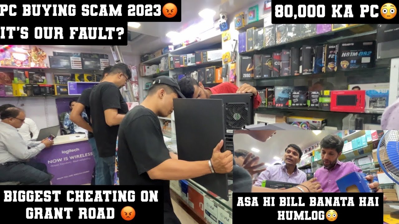 Biggest scam on grant road computer shop || 80,000 ka pc😳|| new pc build worth 80,000 ||gaming pc😍