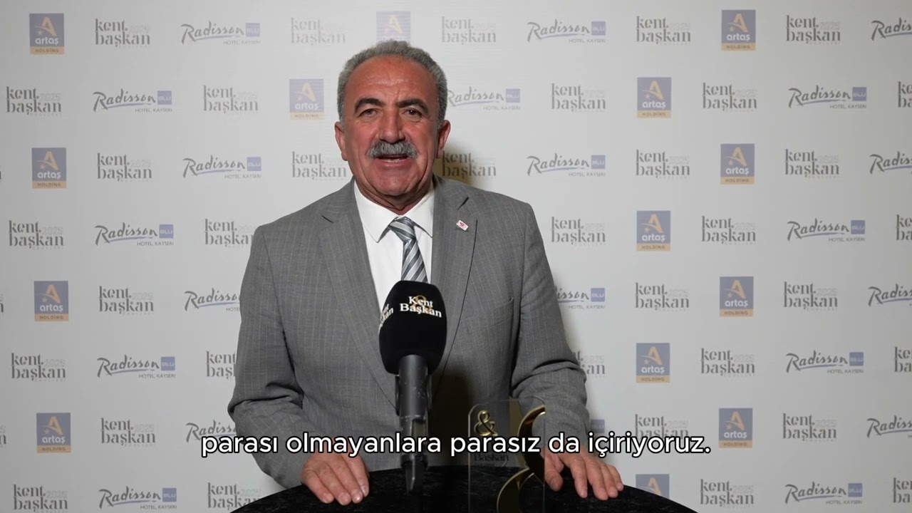 Kent&Başkan Ödülleri 2025 - Felahiye Belediye Başkanı Şeref GÜLESER