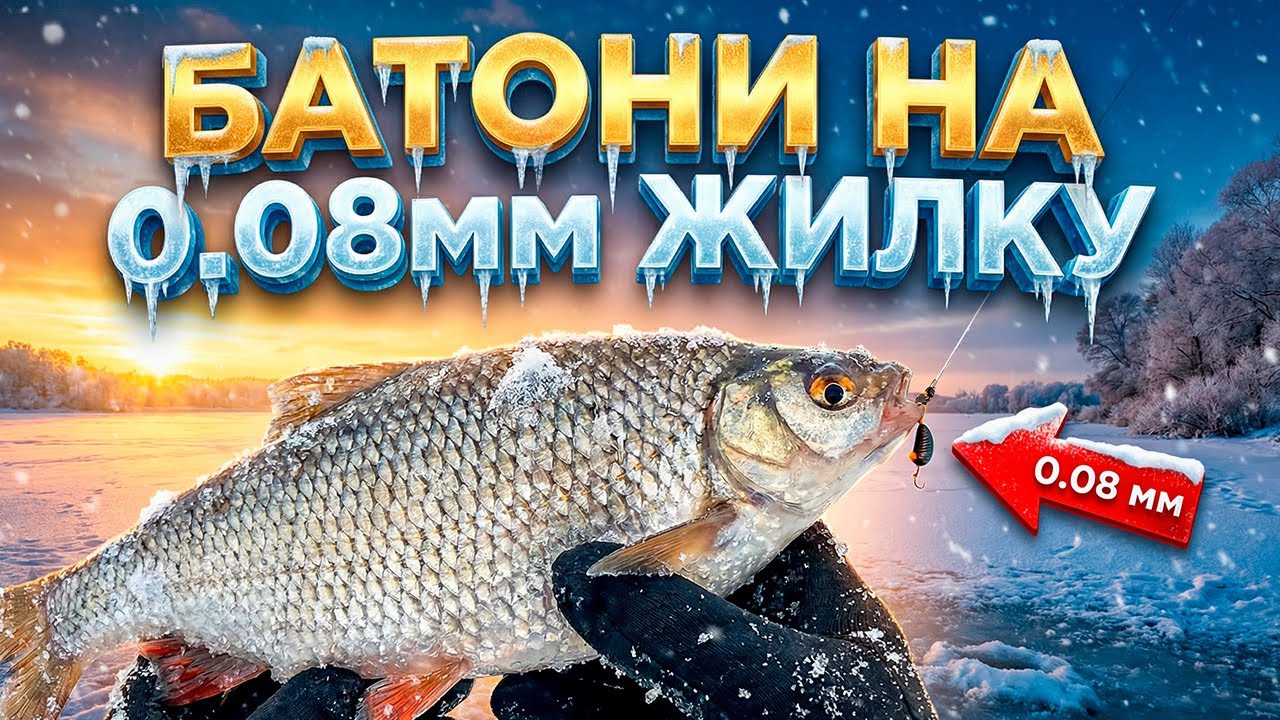 Батони: От що клює під кригою!?