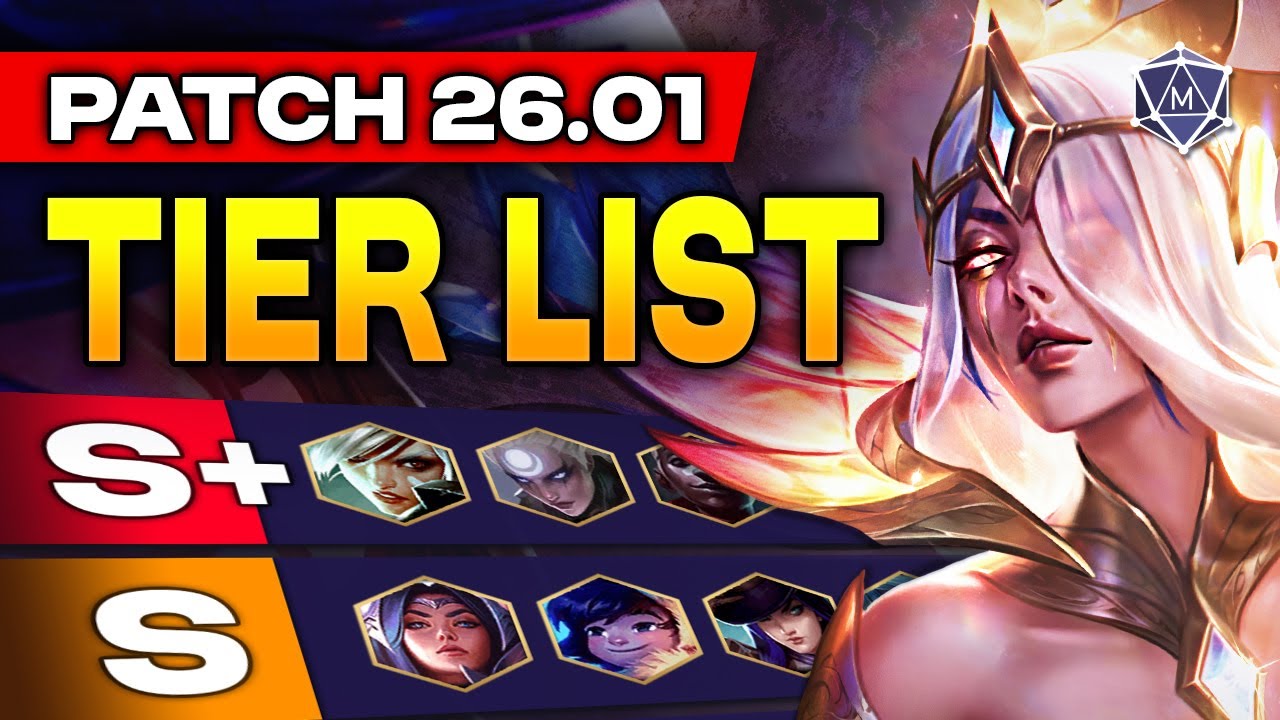 НОВЫЙ СЕЗОННЫЙ РЕЙТИНГ ПЕРСОНАЖЕЙ для League of Legends, патч 26.01!