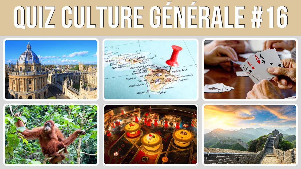 QUIZ CULTURE GÉNÉRALE #16 - TESTE TON NIVEAU EN 20 QUESTIONS