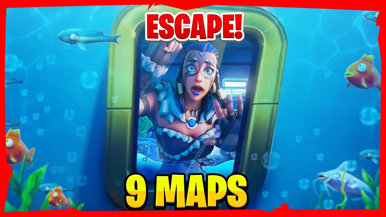 🥶9 BEST ESCAPE ROOM Creative Maps In Chapter 4| Fortnite Escape room Map CODES 2022🥵