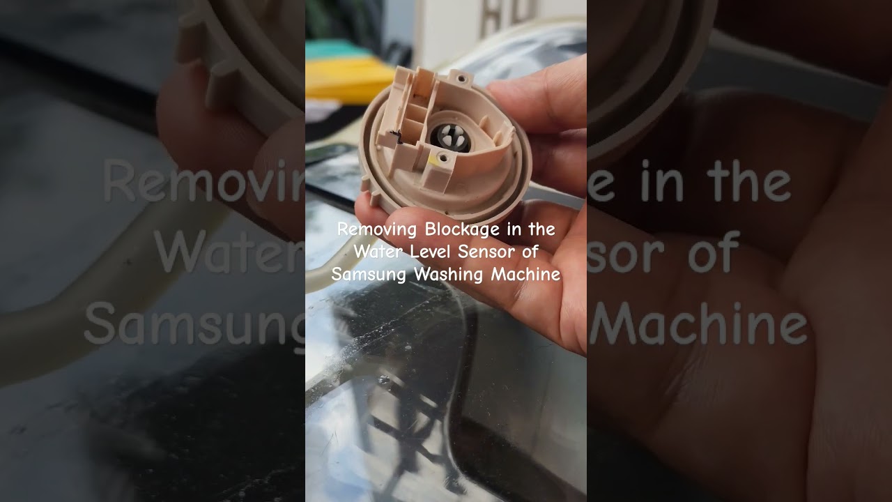 DIY Repair of Water Level Sensor in Samsung Washing Machine #diy