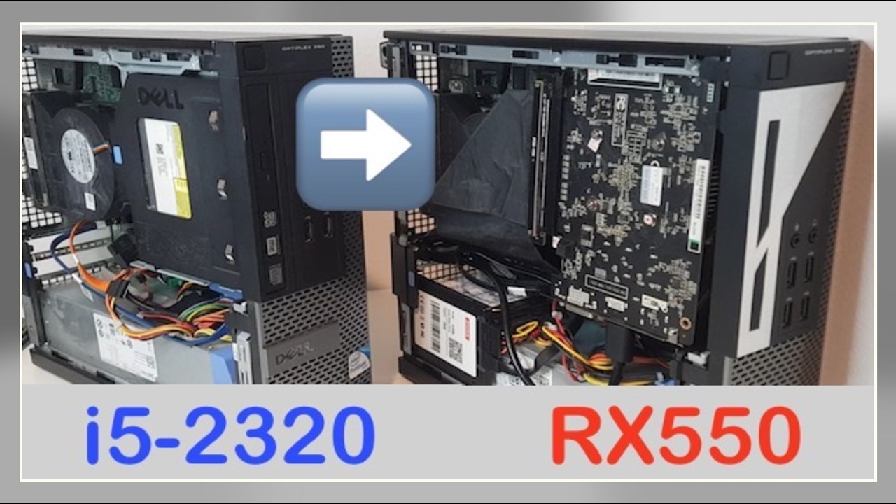 Optiplex 790 SFF full-size GPU install, build + benchmarks