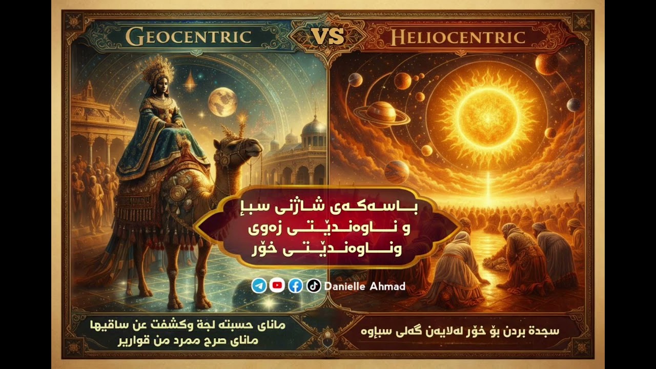 باسەکەی شاژنی سبإ و ناوەندێتی زەوی وناوەندێتی خۆر