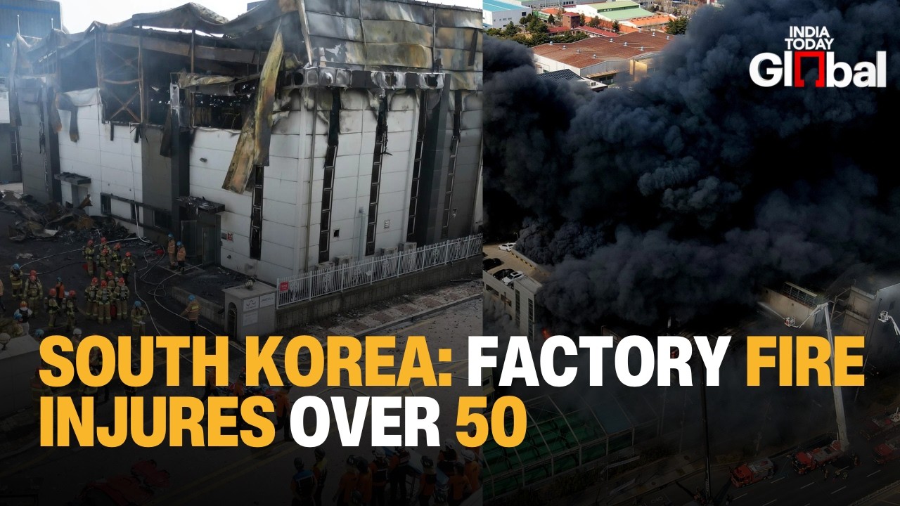 South Korea Factory Fire Injures Over 55, Leaves 14 Missing in Daejeon Auto Parts Plant Blaze