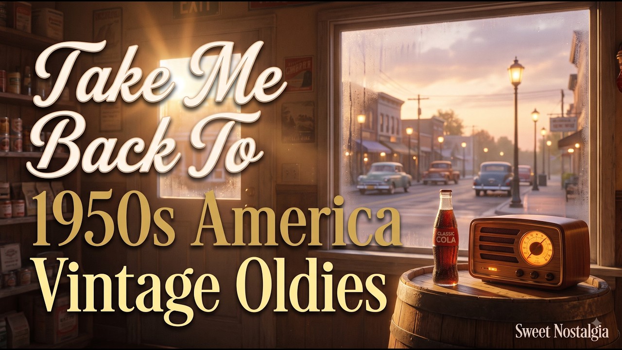Take Me Back To 1950s Small Town America 🏡 Relaxing Vintage Oldies & Americana