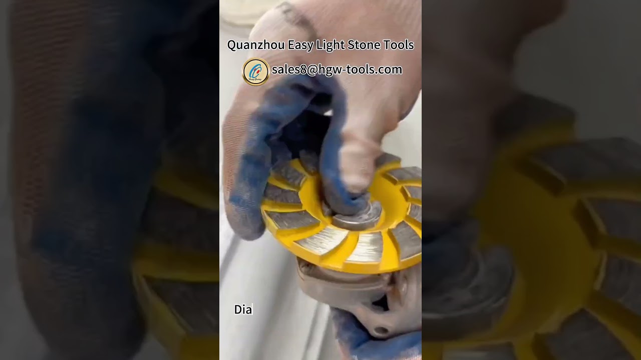 #stonetools #diamondtools Diamond cup wheel for granite and concrete grinding.