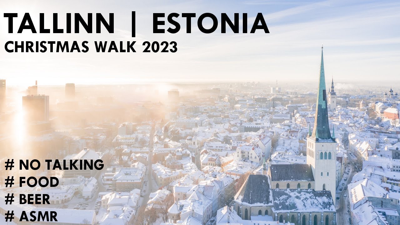 Christmas walk in Tallinn 2023 | #walking #food #drink #asmr #tallinn #estonia