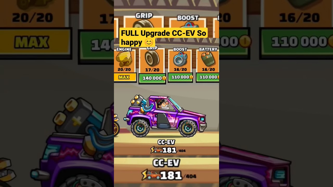 Doing Max Upgrade to The CC-EV Vehicle.2000000+ Spend.🤑💰.#shorts #hcr2 #ccev