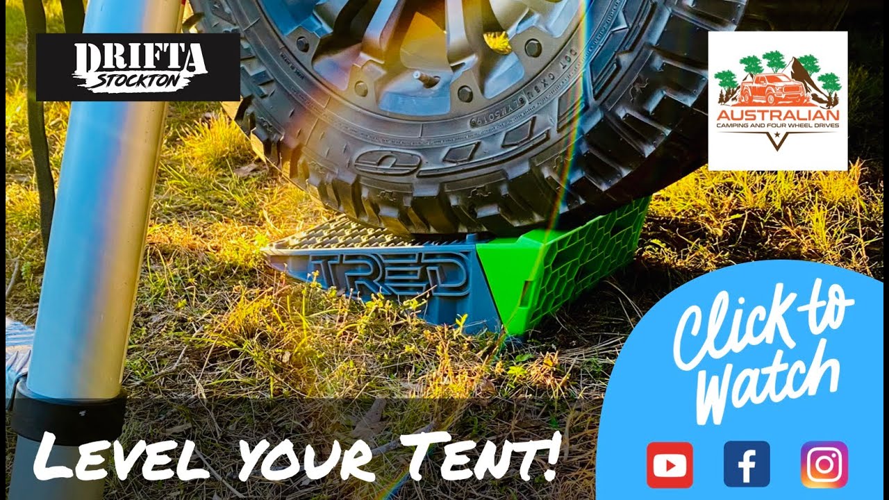 Drifta Stockton Roof Top Tent Guide - Leveling your vehicle with TRED Levels