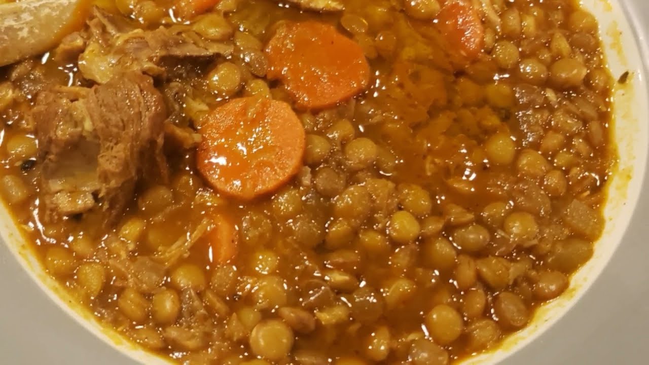 Lentilles dans la cocote minute en Langage kabyle