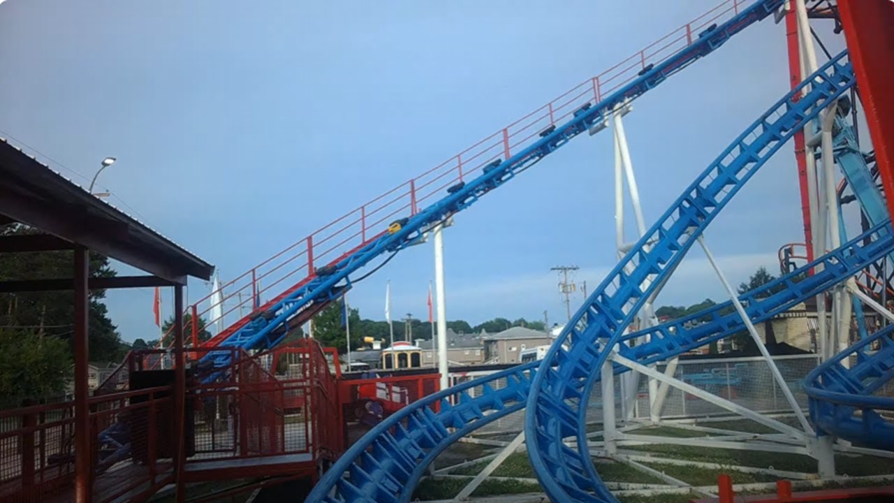 All American Triple Loop - Indiana Beach - Front Row (4K HD POV) - June 2024