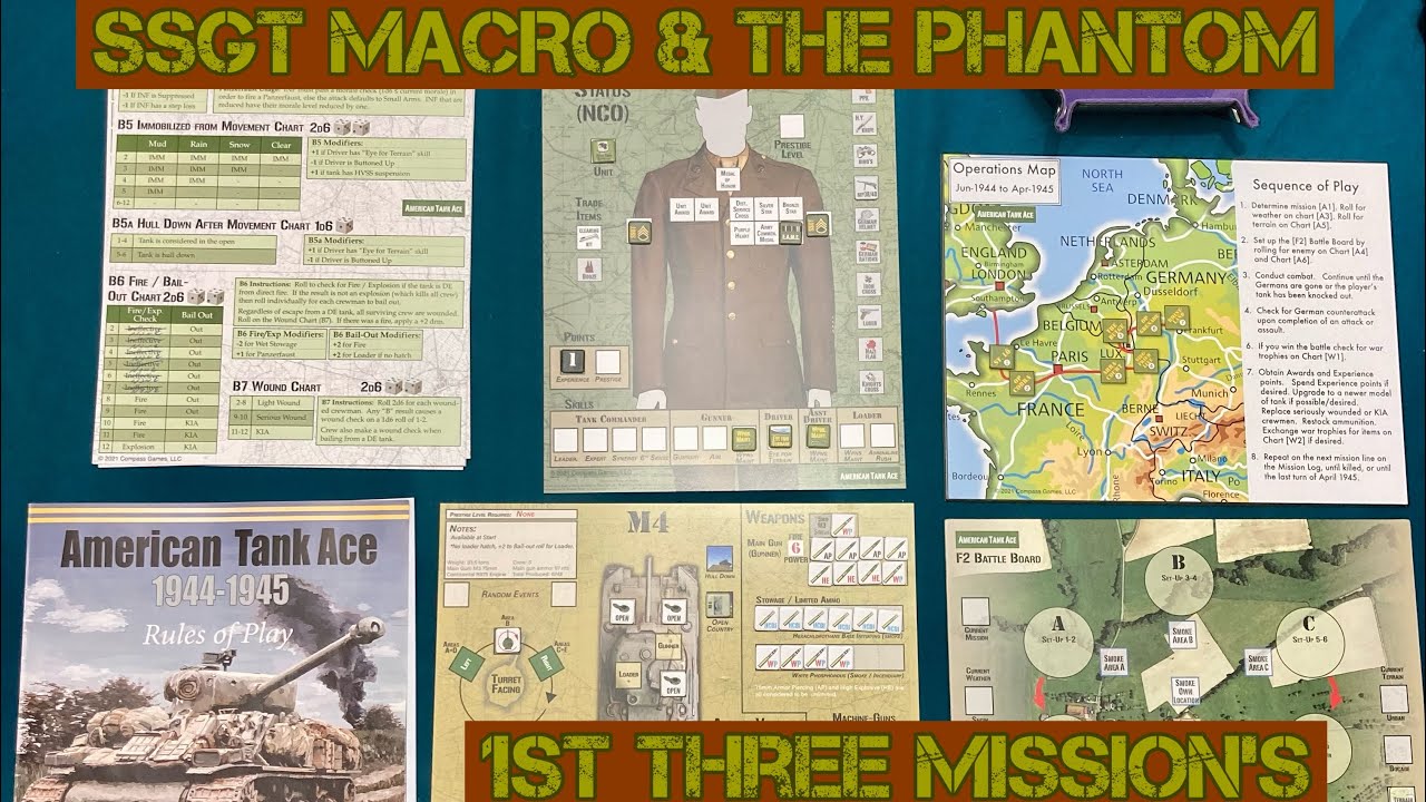 American Tank Ace 1944-1945 - Solo Play Through - First Three Mission’s